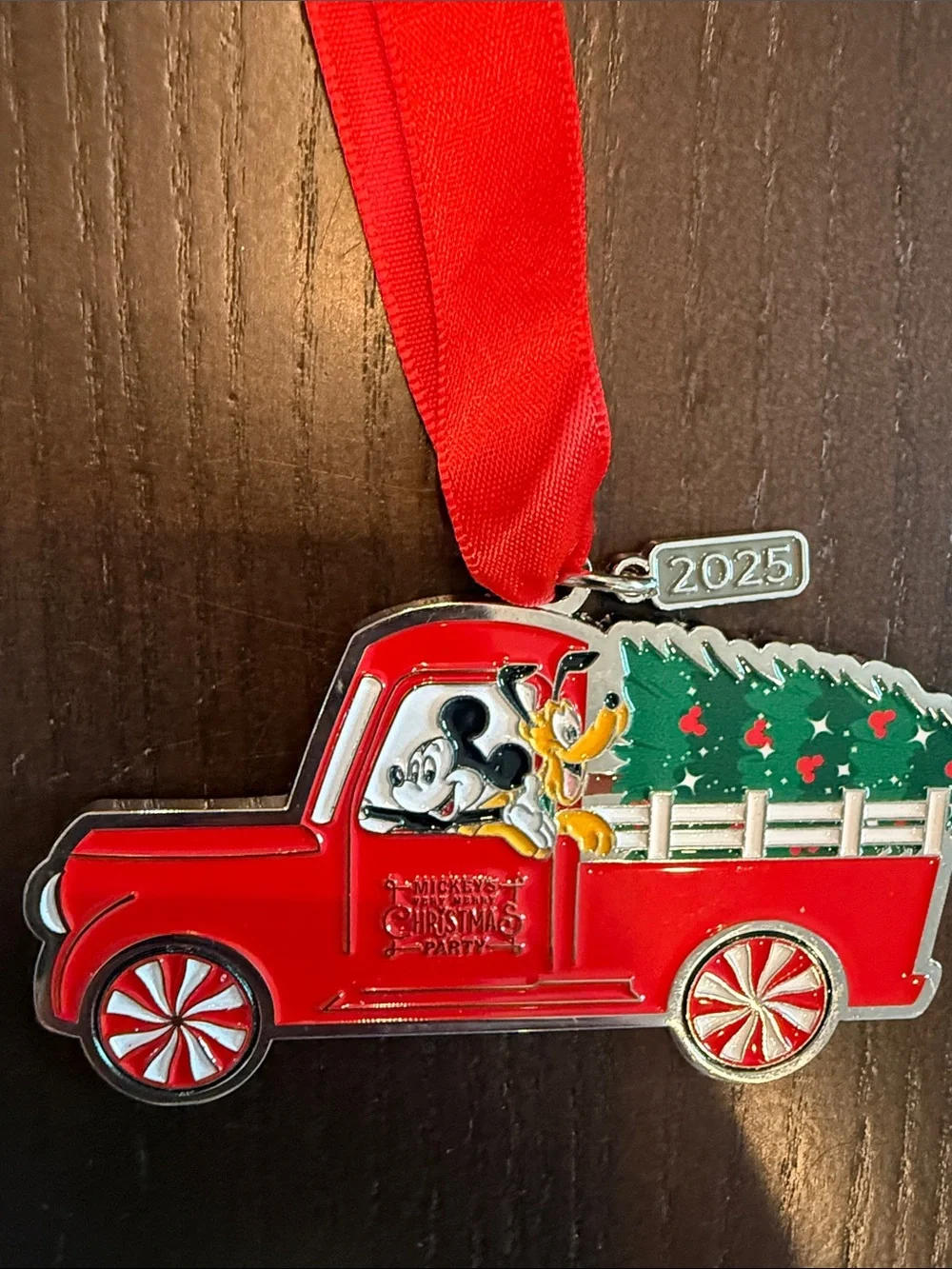 Disney World Exclusive Very Merry Christmas Party Ornament with Mickey and Pluto